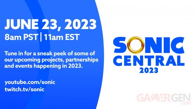 Sonic Central 2023 date heure