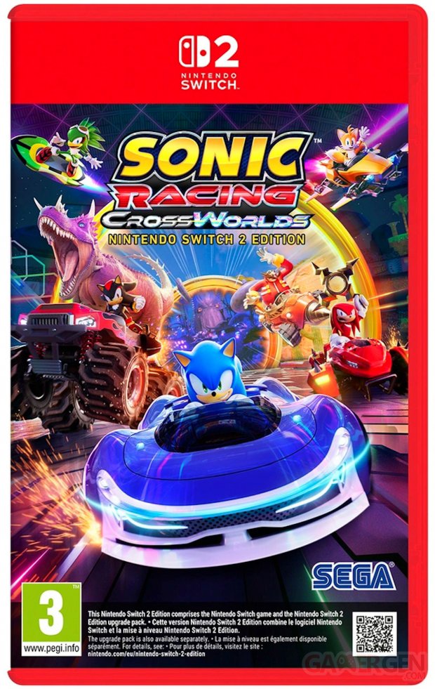 Sonic Racing CrossWorlds Edition Switch 2 jaquette