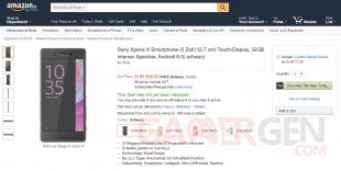 Sony Xperia X precommande Amazon