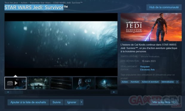 Star Wars Jedi Survivor Steam screenshot 05 12 2022