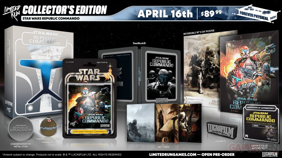 Star Wars Republic Commando Physique Boîte collector Limited Run Games (4)