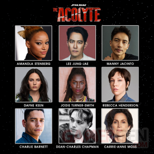 Star Wars The Acolyte casting complet officiel
