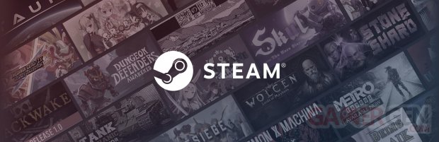Steam logo head banner