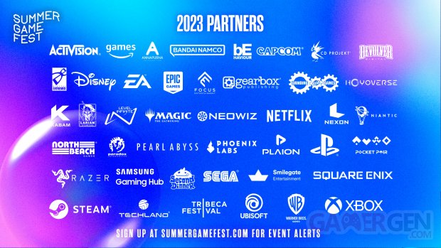 Summer Game Fest 2023 Partenaires