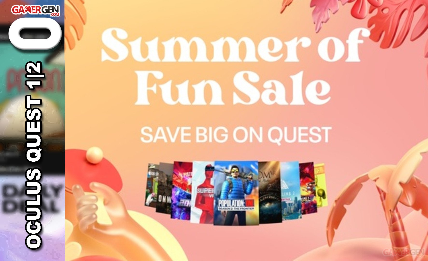 Rejse whisky Bekræftelse BON PLAN Oculus Quest « Summer of Fun Sale », jusqu'à 49 % de remise sur  plus d'une trentaine de bons jeux ! - GAMERGEN.COM