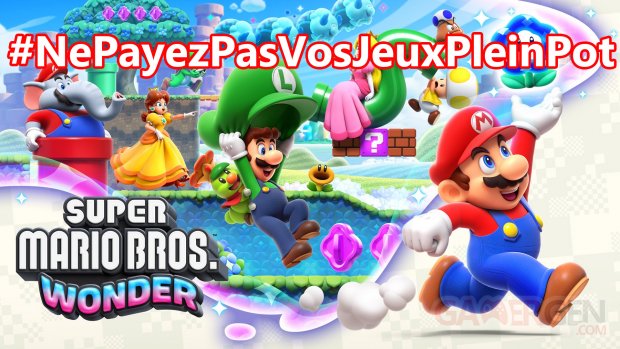 Super Mario Bros Wonder bon plan nepayezpasvosjeuxpleinpot 18 10 2023