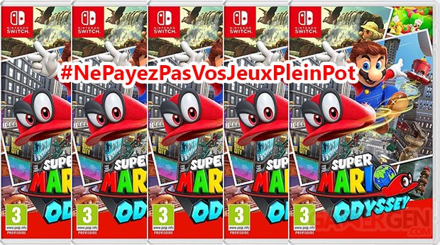 Super Mario Odyssey ne payez pas vos jeux 70 euros #NePayezPasVosJeuxPleinPot