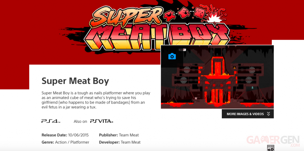 Super Meat Boy PS4 PSVita