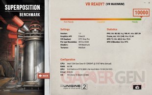 Superposition benchmark VR ready HTC Vive Pro 620px