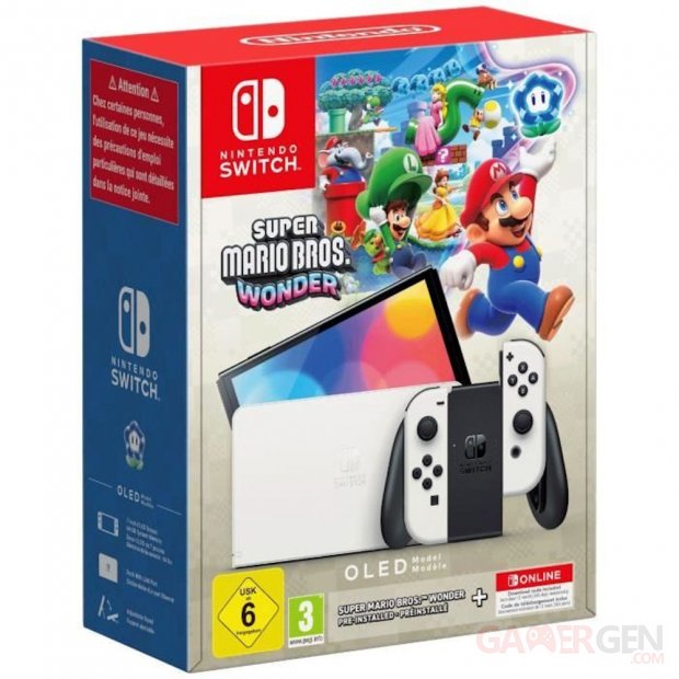 Switch OLED Mario Wonder Soldes image