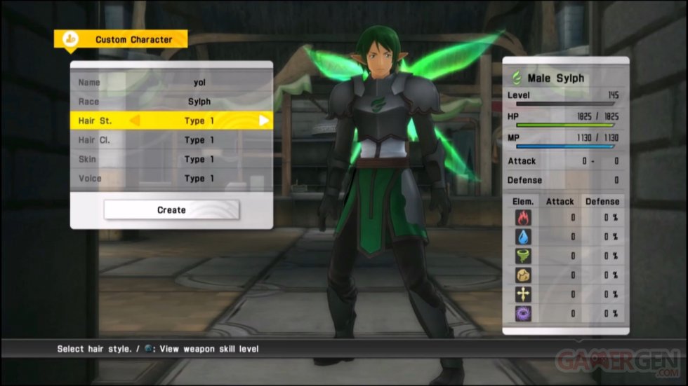 Sword Art Online Lost Song personnage