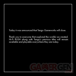 Tango Gameworks fermeture 07 05 2024