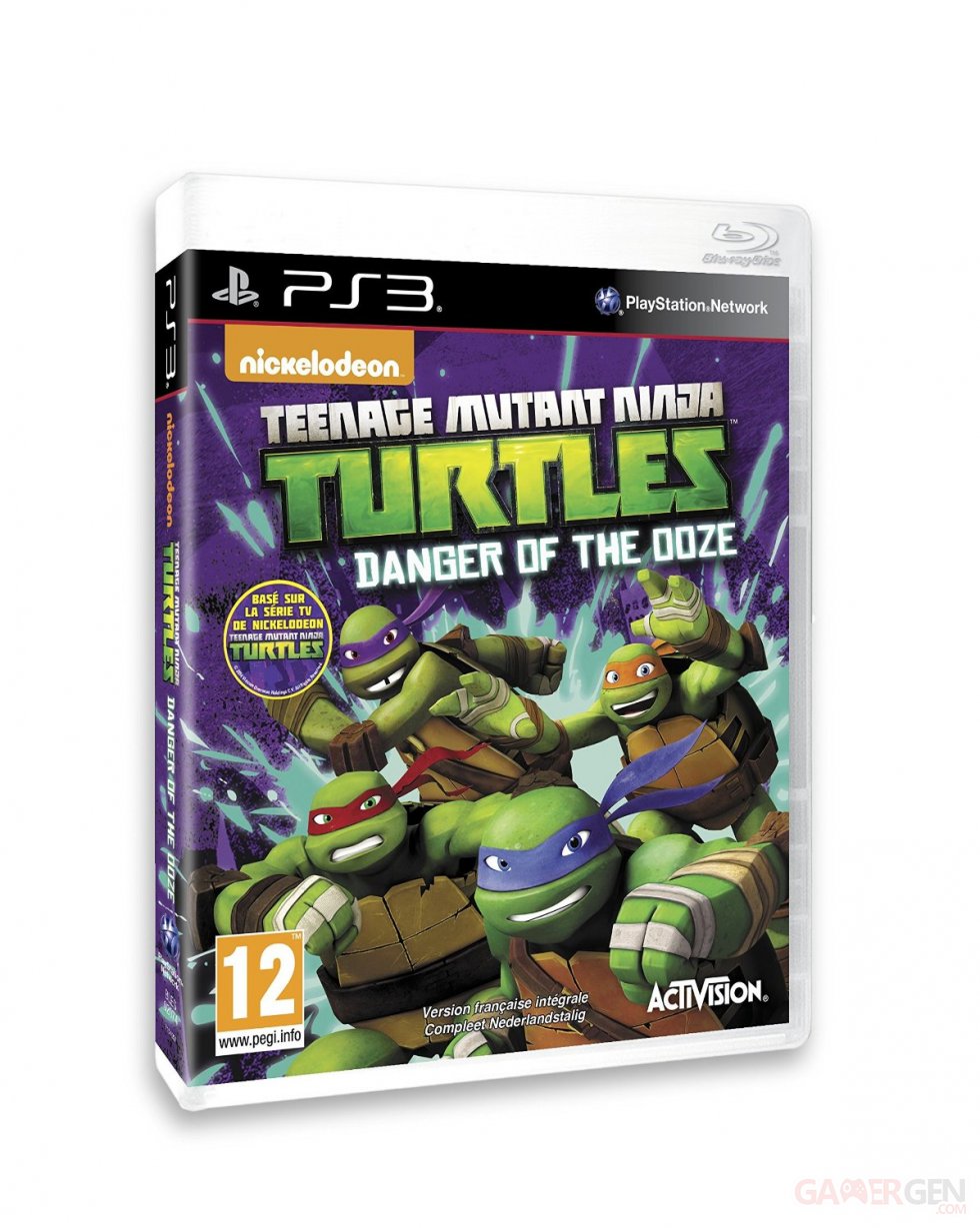 Teenage Mutant Ninja Turtles danger of the ooze jaquette PEGI PS3