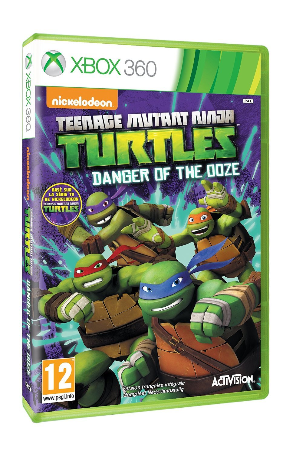 Teenage Mutant Ninja Turtles danger of the ooze jaquette PEGI xbox 360