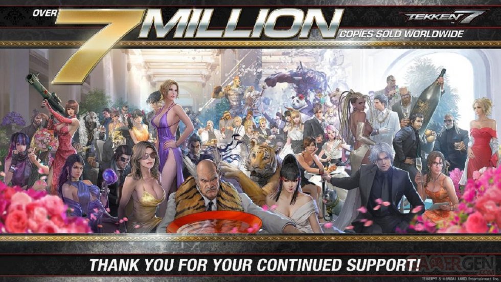 Tekken 7 artwork 7 sept millions chiffres ventes