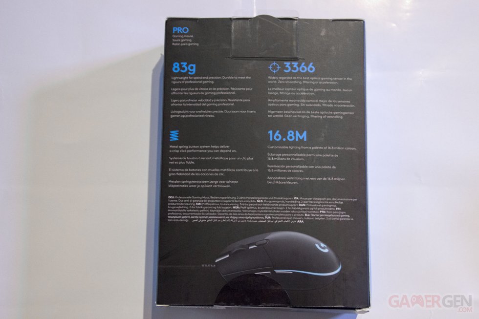 TEST - Logitech Pro Gaming Mouse souris gamers joueurs sobre efficace (2)