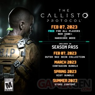 The Callisto Protocol DLC mise jour calendrier