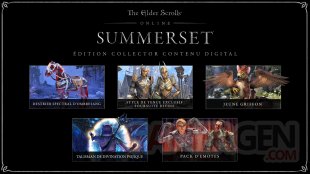 The Elder Scrolls Online Summerset collector contenu numérique 21 03 2018
