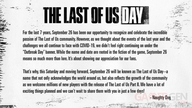 The Last of Us Day Outbreak Day