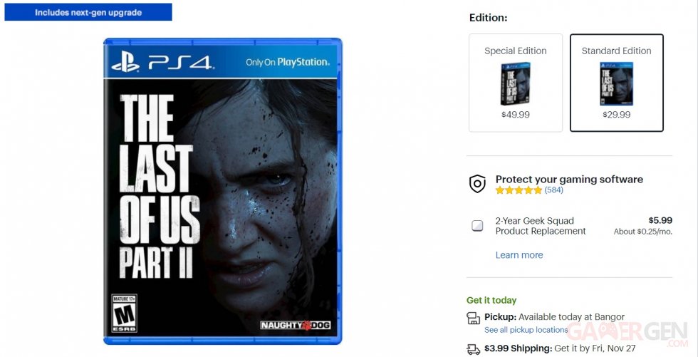 The Last of Us Part II PS5 next gen upgrade best buy