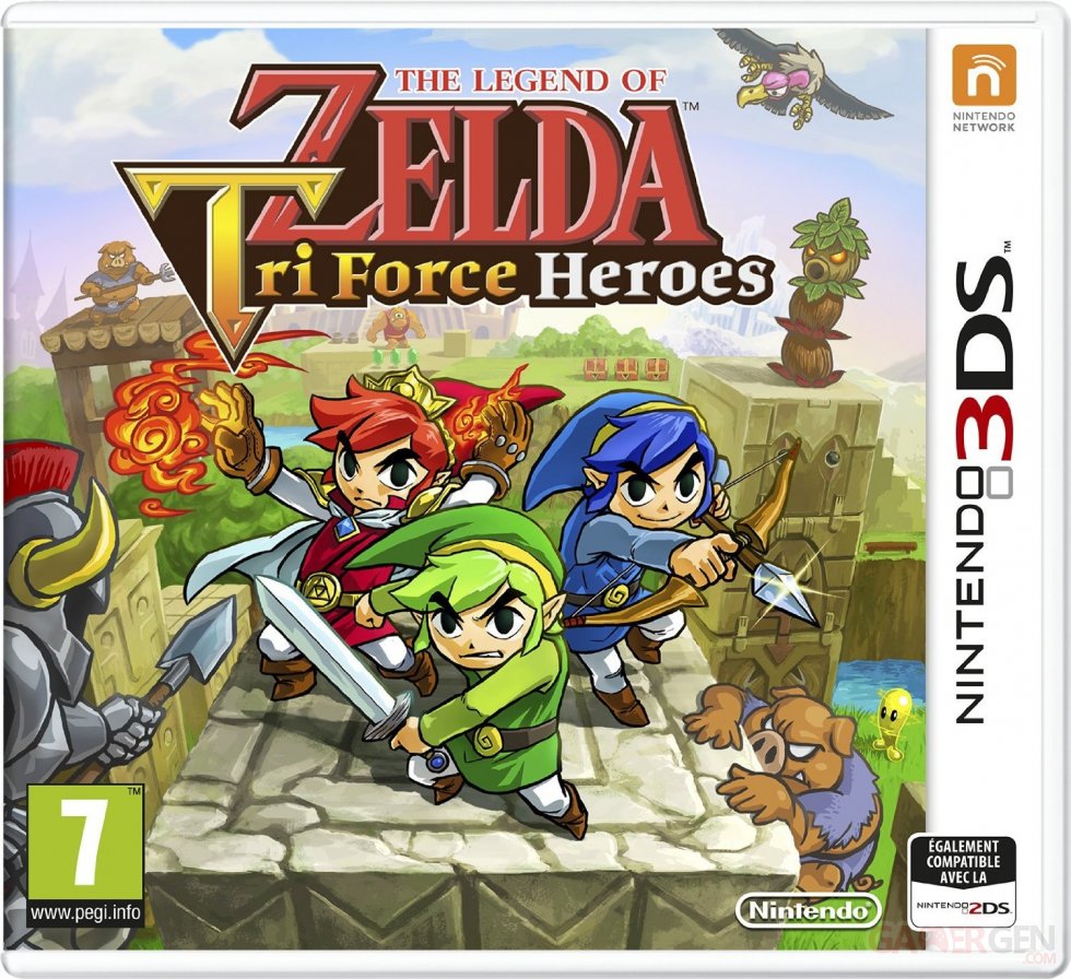The legend of Zelda Tri Force Heroes jaquette