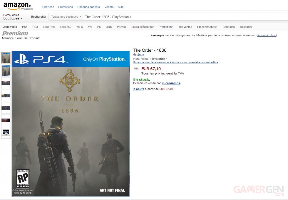 The Order- 1886 - Microgames Stock