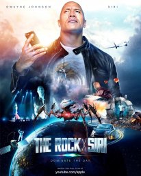 The Rock X Siri poster