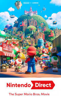 The Super Mario Bros Movie Nintendo Direct poster affiche