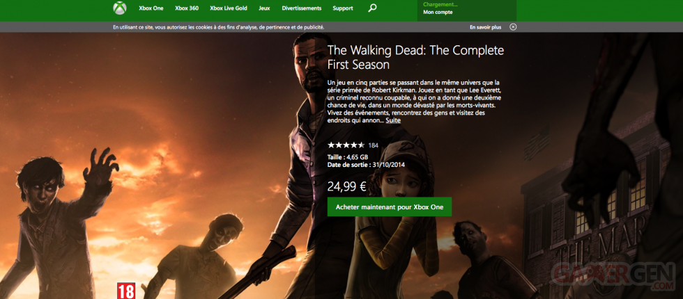 The Walking Dead Xbox One
