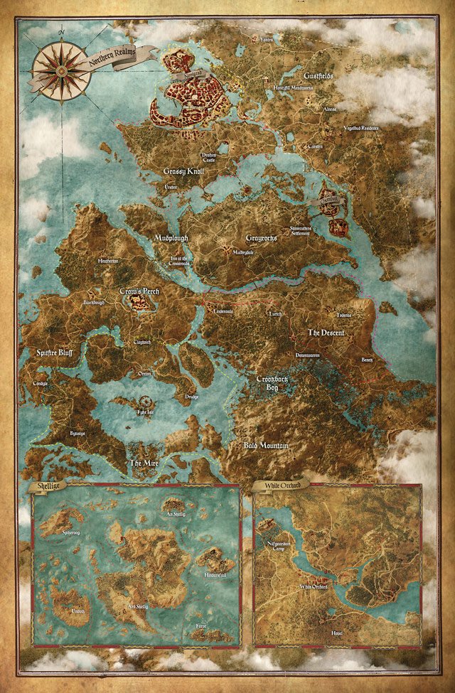 The Witcher 3 carte map