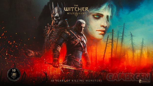 The Witcher III 3 Wild Hunt 10 ans Artwork