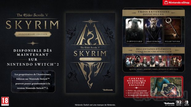 Trailer de lancement sur Nintendo Switch 2 — Skyrim Anniversary Edition