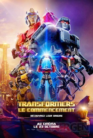 Transformers One Le Commencement affiche 01 26 07 2024