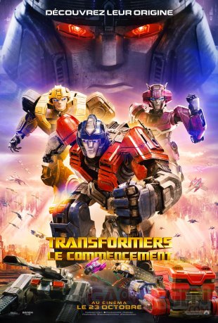 Transformers One Le Commencement affiche 02 26 07 2024