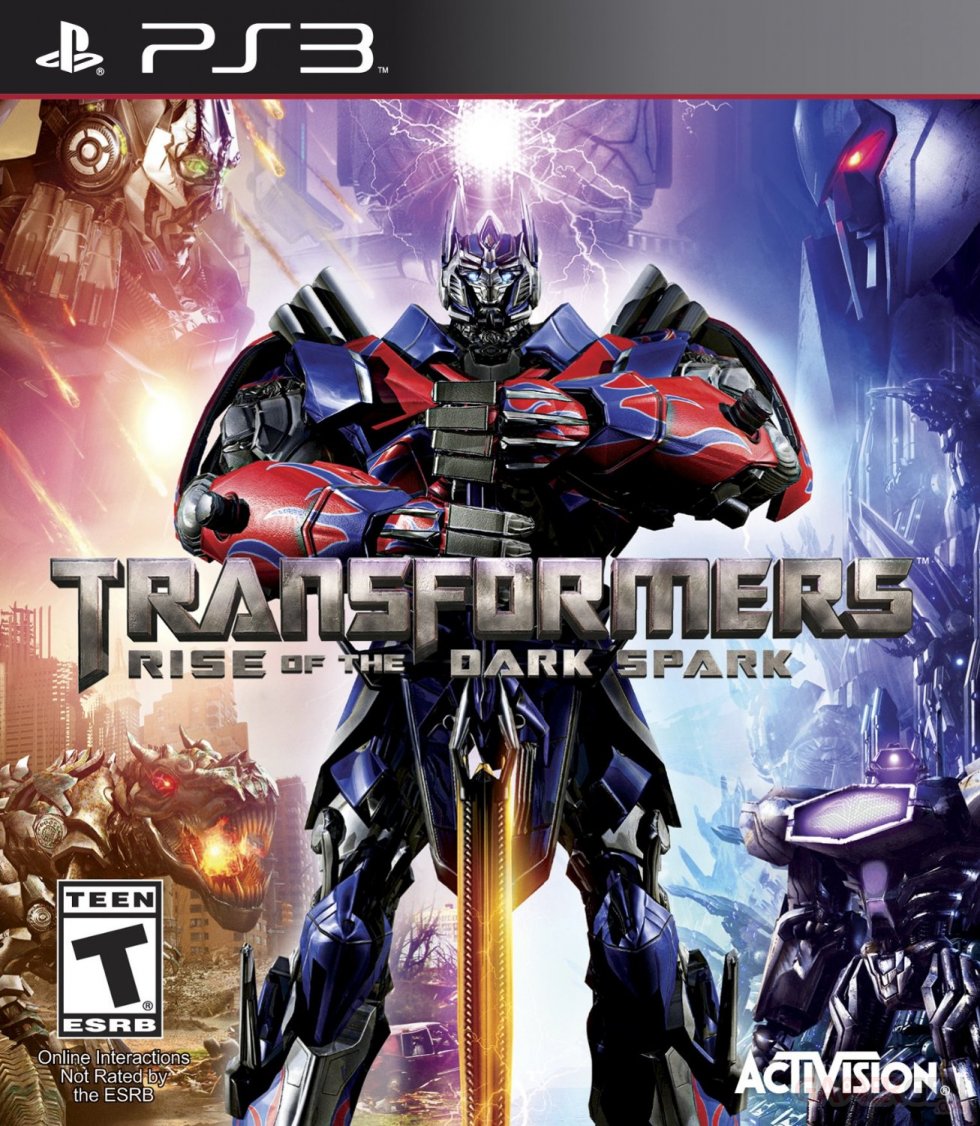Transformers Rise of the Dark Spark cover boxart jaquette us ps3