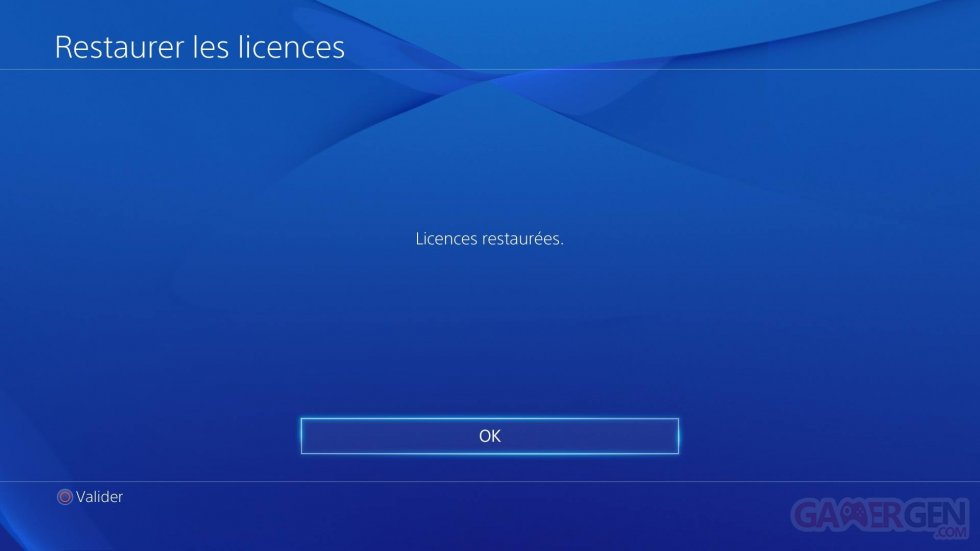 Tutoriel PS4 playstation 4 restaurer les licences 25.02.2014  (2)