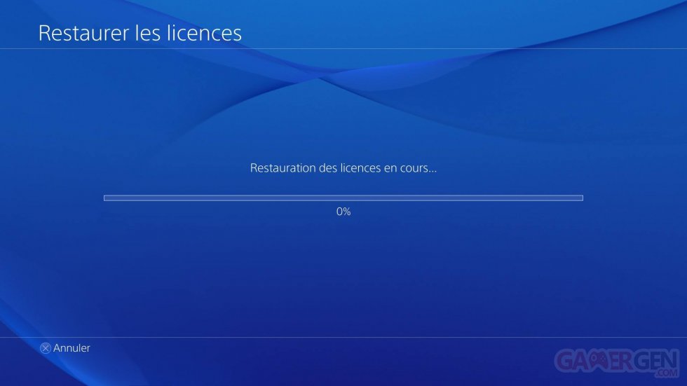 Tutoriel PS4 playstation 4 restaurer les licences 25.02.2014  (4)