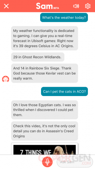 UbisoftClub Sam Weather ACO Screenshot