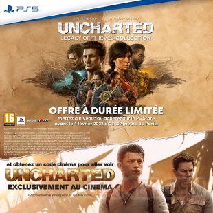 Uncharted Legacy of Thieves Collection place cinéma offerte