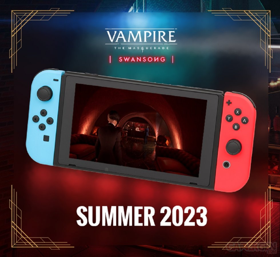 Vampire The Masquerade - Swansong Nintendo Switch Ete 2023