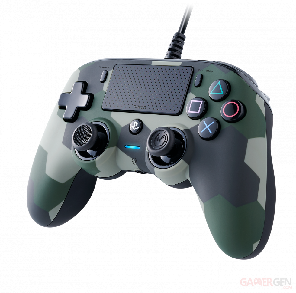 WIRED COMPACT CONTROLLER PLAYSTATION 4 COLORIS CAMOUFLAGE Nacon