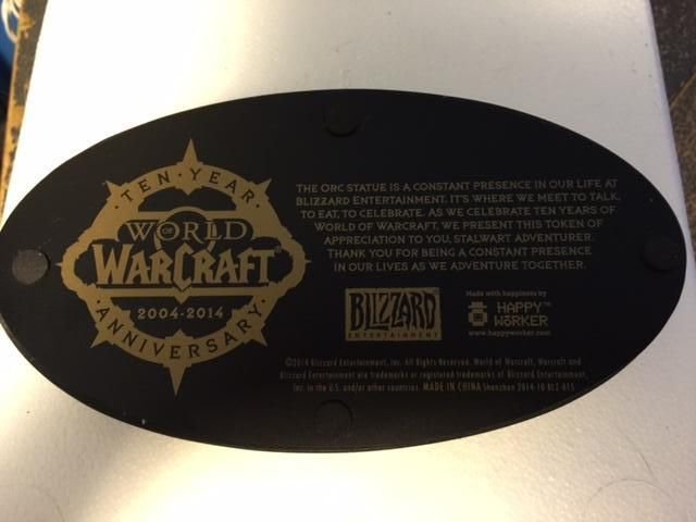 World of Warcraft statue 10 ans 1