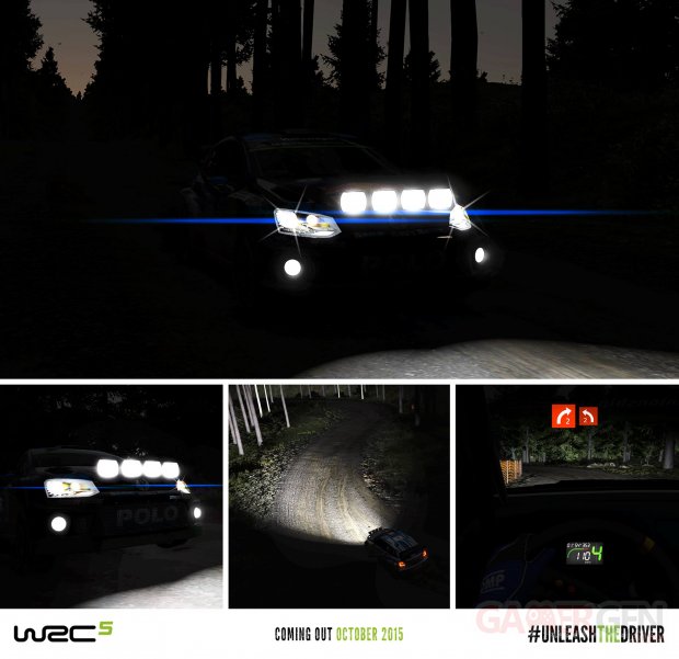 WRC 5 courses de nuit