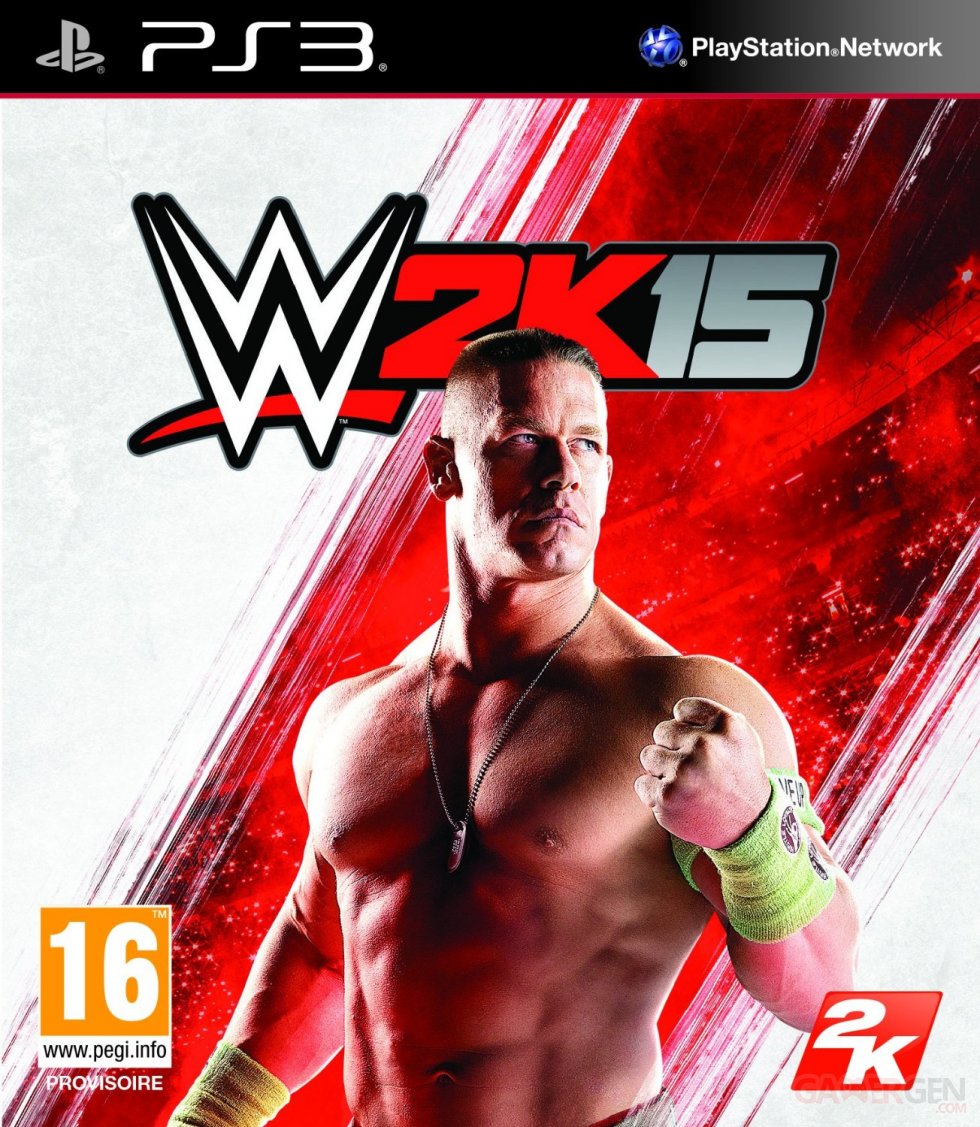 WWE 2K15 jaquette PEGI PS3