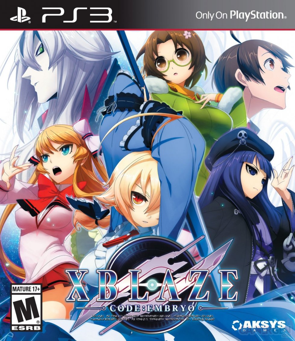 Xblaze Code Embryo cover boxart jaquette us ps3