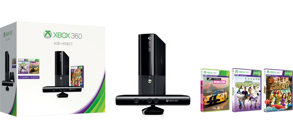 Xbox 360 E 4Go bundle kinect