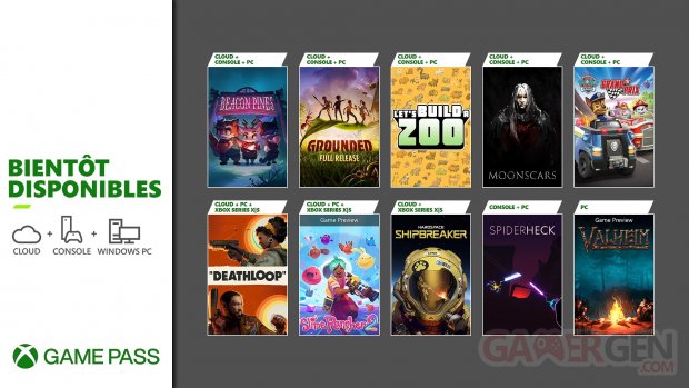 Xbox Game Pass 20 09 2022 nouveautés septembre