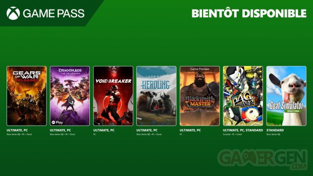 Xbox Game Pass août 2025 suite