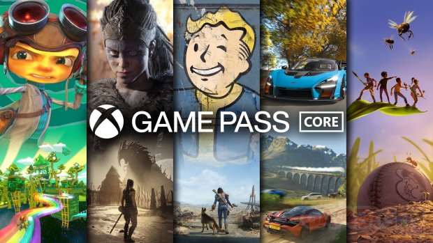 Xbox Game Pass Core logo head banner