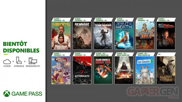 Xbox Game Pass décembre 2023